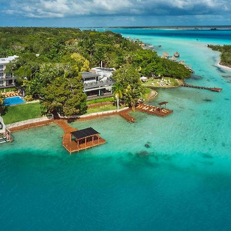Cristalino Lagoon Front Hotel, Restaurant & Spa Bacalar Bagian luar foto