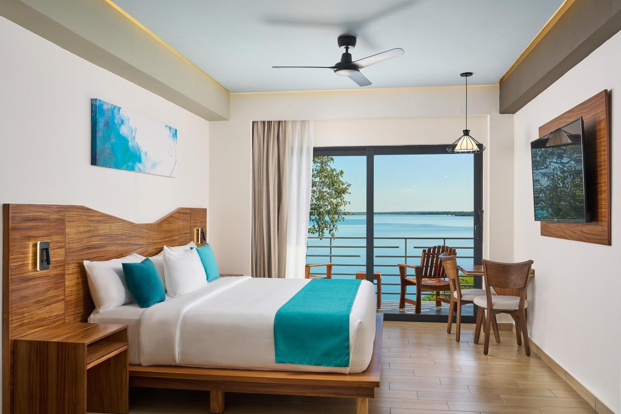 Cristalino Lagoon Front Hotel, Restaurant & Spa Bacalar Bagian luar foto