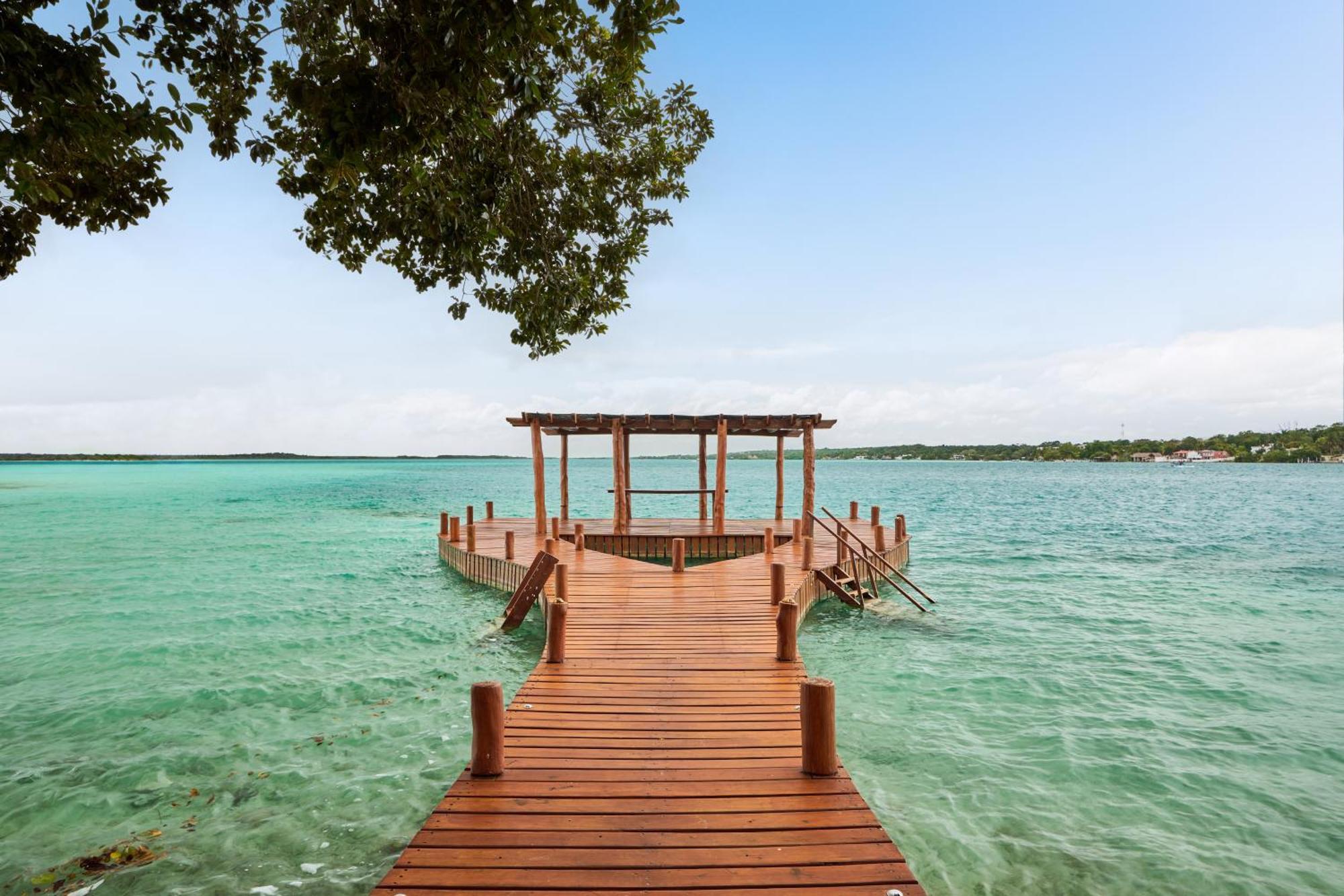 Cristalino Lagoon Front Hotel, Restaurant & Spa Bacalar Bagian luar foto