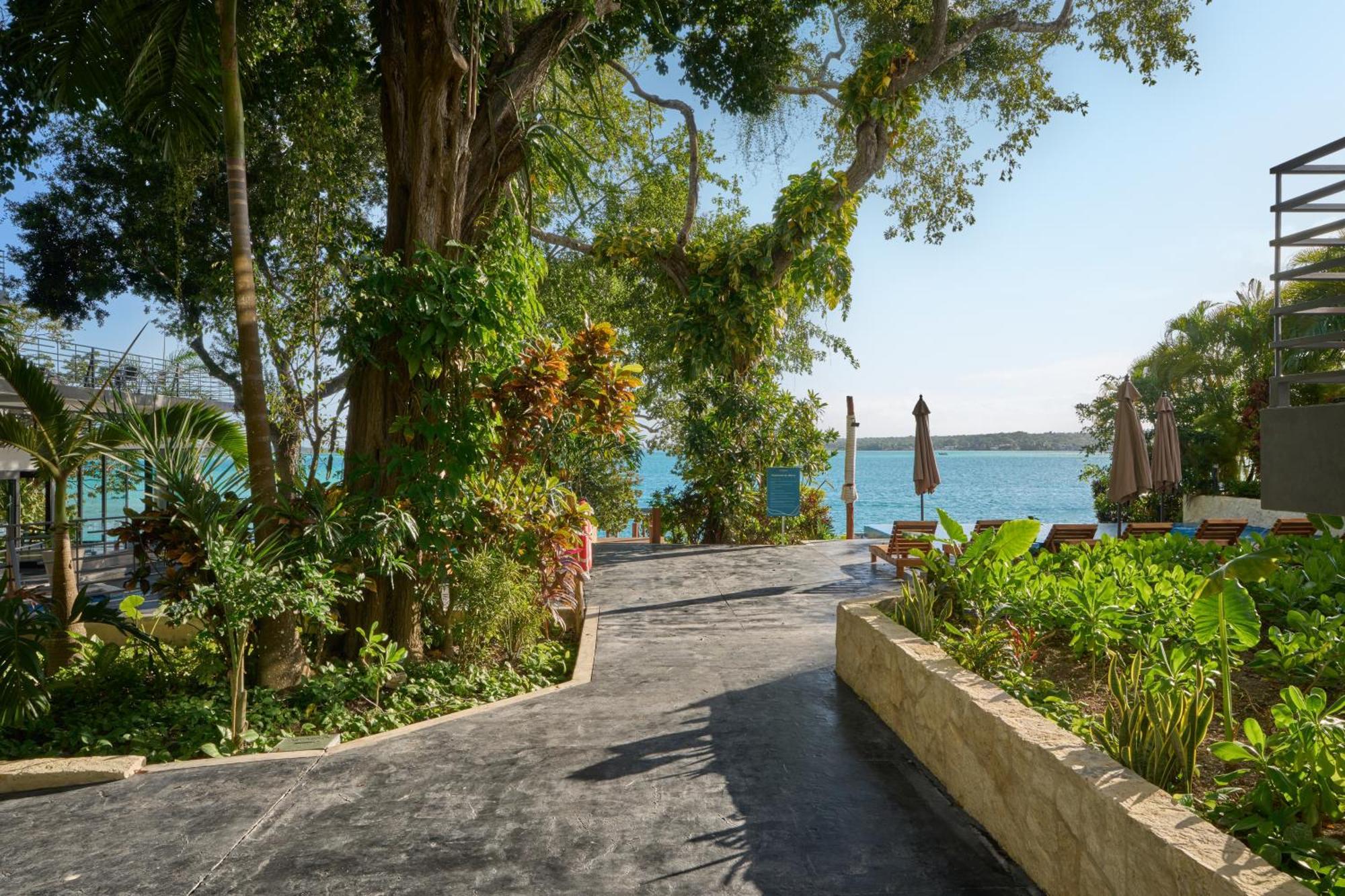 Cristalino Lagoon Front Hotel, Restaurant & Spa Bacalar Bagian luar foto