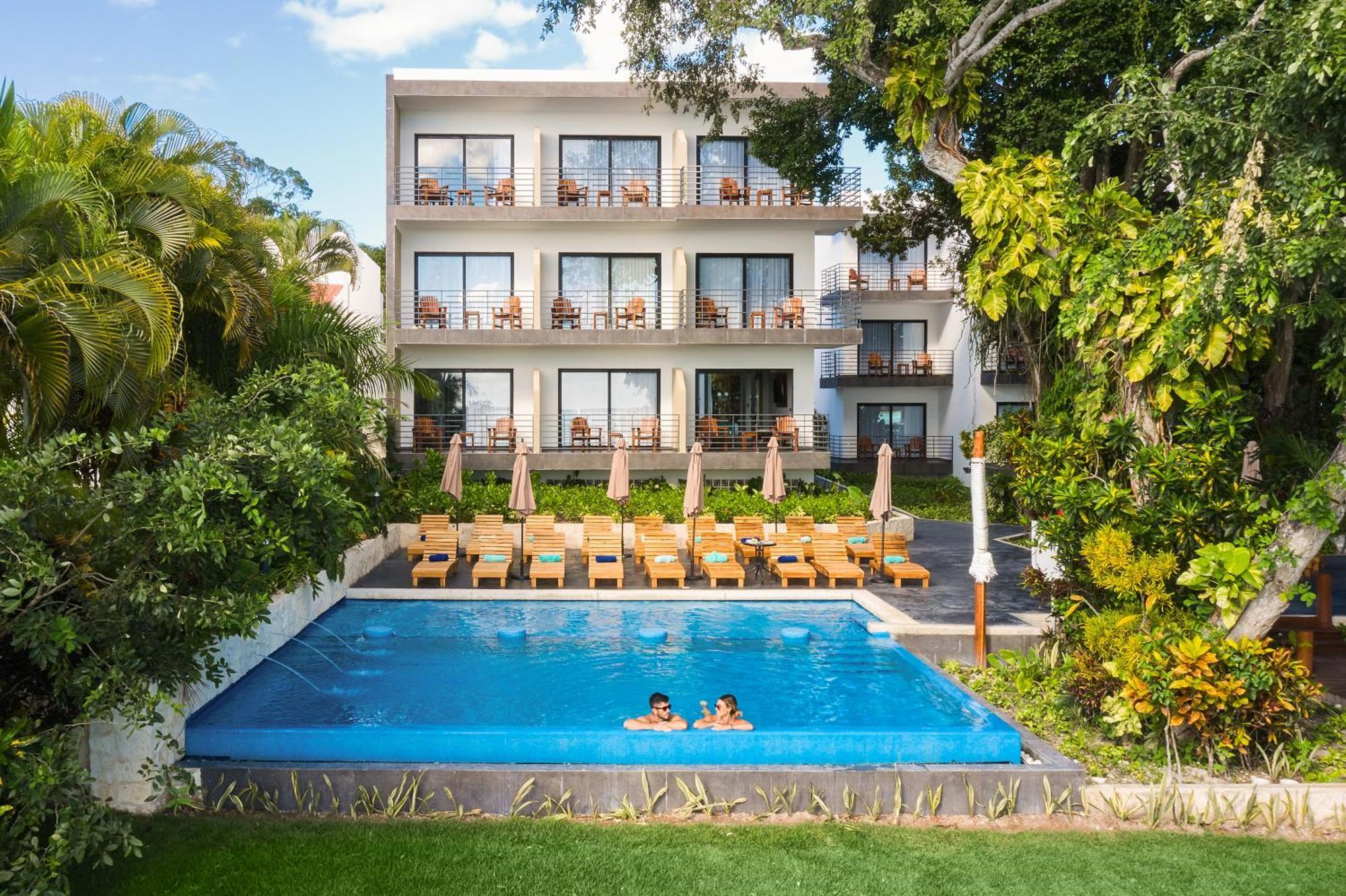 Cristalino Lagoon Front Hotel, Restaurant & Spa Bacalar Bagian luar foto